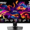 Monitor|MSI|31.5"|Gaming/4K|Panel QD-OLED|3840x2160|16:9|Matte|0.03 ms|Swivel|Pivot|Height adjustable|Tilt|Colour Black|MPG321URXQD-OLED
