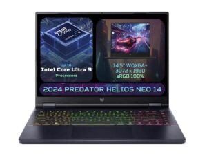 Notebook|ACER|Predator|Helios Neo 14|PHN14-51-920M|CPU  Core Ultra|u9-185H|2300 MHz|14.5"|3072x1920|RAM 32GB|LPDDR5x|SSD 1TB|NVIDIA GeForce RTX 4070|8GB|ENG|Card Reader microSD|Windows 11 Home|Black|1.9 kg|NH.QRNEL.001
