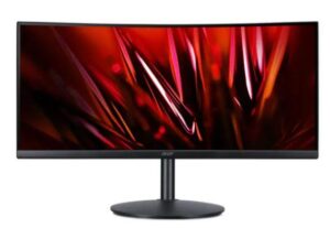 LCD Monitor|ACER|XZ342CUS3BMIIP|34"|Gaming/Curved/21 : 9|Panel VA|3440x1440|21:9|180 hz|Matte|1 ms|Speakers|Swivel|Height adjustable|Tilt|Colour Black|UM.CX2EE.301