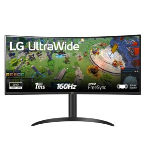 LCD Monitor|LG|34WP65CP-B|34"|Gaming/Curved/21 : 9|Panel VA|3440x1440|21:9|160Hz|Matte|1 ms|Speakers|Height adjustable|Tilt|Colour Black|34WP65CP-B