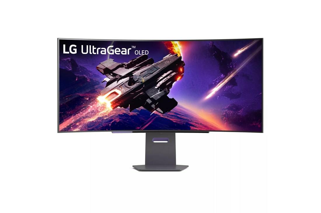 Monitor|LG|45GS95QE-B|45"|Gaming/Curved/21 : 9|Panel OLED|3440x1440|21:9|240Hz|0.03 ms|Swivel|Height adjustable|Tilt|Colour Black|45GS95QE-B
