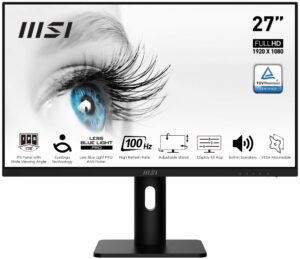 LCD Monitor|MSI|PRO MP273AP|27"|Panel IPS|1920x1080|16:9|100Hz|Matte|4 ms|Speakers|Swivel|Pivot|Height adjustable|Tilt|Colour Black|PROMP273AP