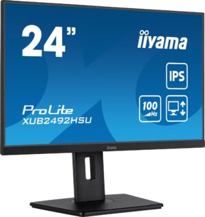 LCD Monitor|IIYAMA|XUB2492HSU-B6|24"|Panel IPS|1920x1080|16:9|Matte|0.4 ms|Speakers|Swivel|Pivot|Height adjustable|Tilt|Colour Black|XUB2492HSU-B6