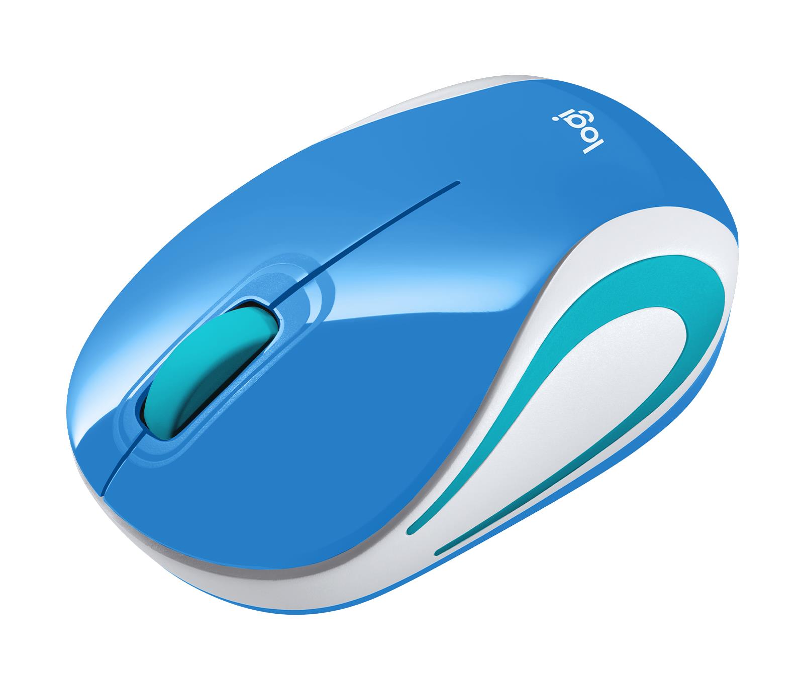 MOUSE USB OPTICAL WRL M187/BLUE 910-002733 LOGITECH