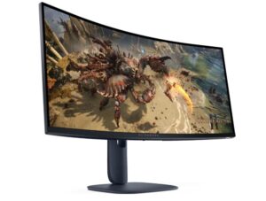LCD Monitor|DELL|210-BQWL|34"|Gaming/Curved/21 : 9|Pivot|Height adjustable|Tilt|Panel VA|3440x1440|21:9|180 Hz|1 ms|Colour Black|210-BQWL