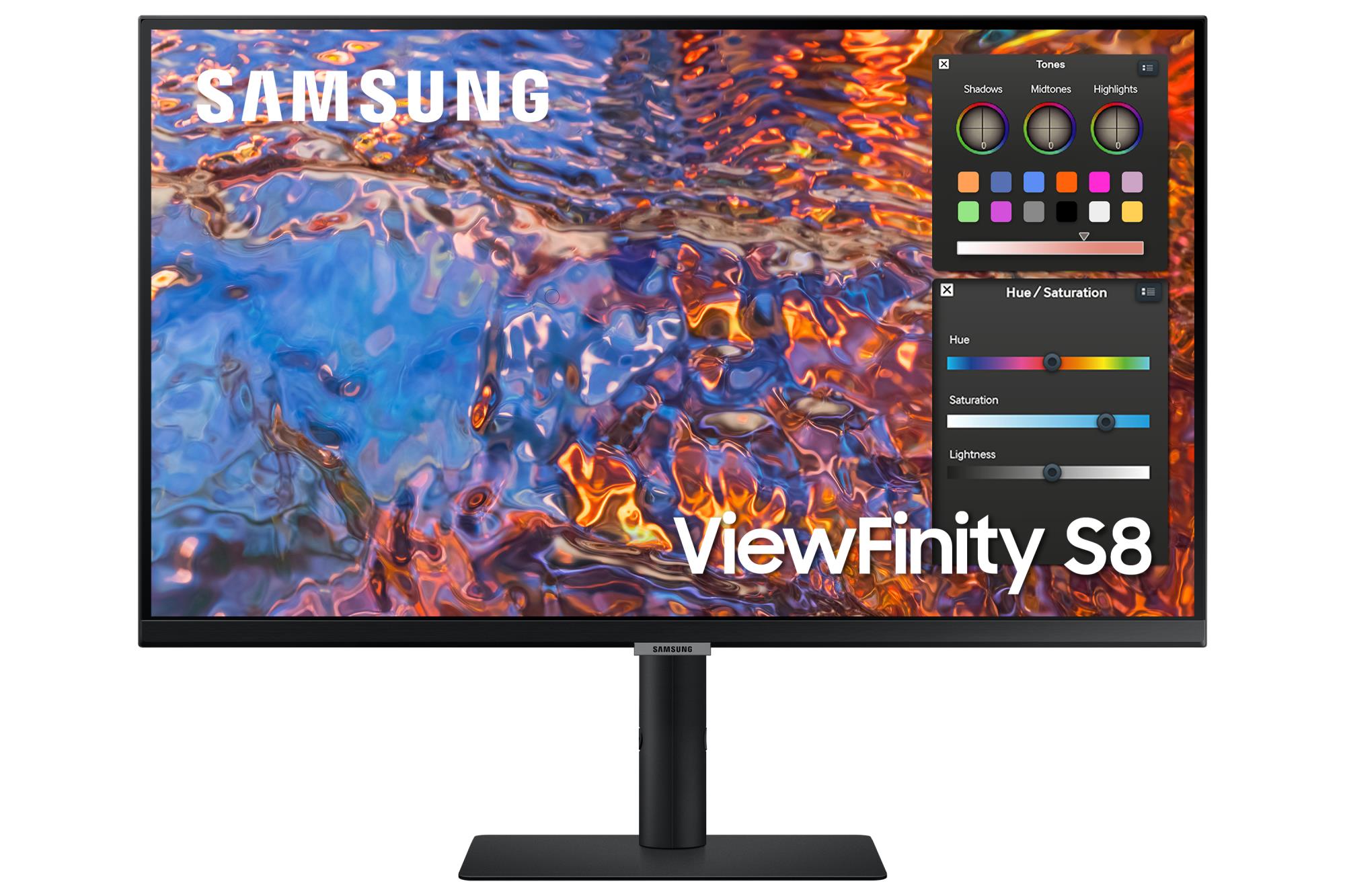 LCD Monitor|SAMSUNG|ViewFinity S8|27"|Business/4K|Panel IPS|3840x2160|16:9|60Hz|5 ms|Swivel|Pivot|Height adjustable|Tilt|Colour Black|LS27B800PXPXEN