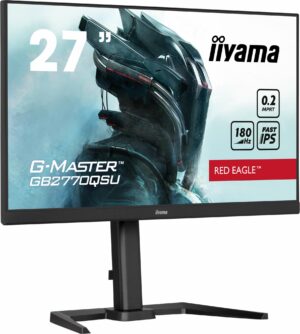 LCD Monitor|IIYAMA|27"|Gaming|Panel IPS|2560x1440|16:9|180Hz|Matte|0.2 ms|Speakers|Swivel|Pivot|Height adjustable|Tilt|Colour Black|GB2770QSU-B6